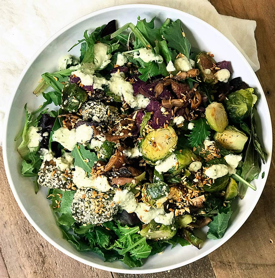 Shitake Cobb With Cashew Ranch from Sakara
