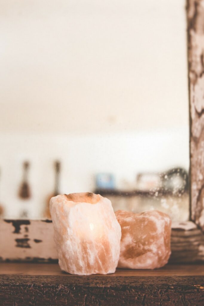 himalayan salt candles for a peaceful home