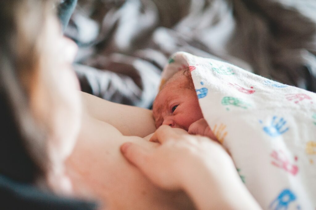 woman breastfeeding