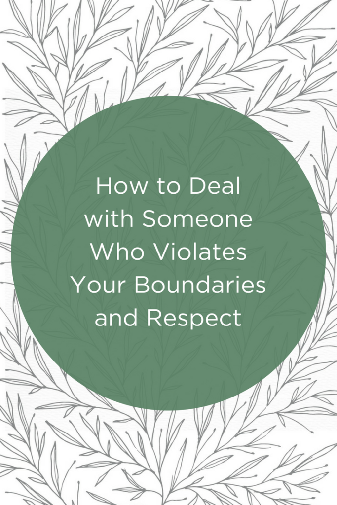 Boundaries and respect