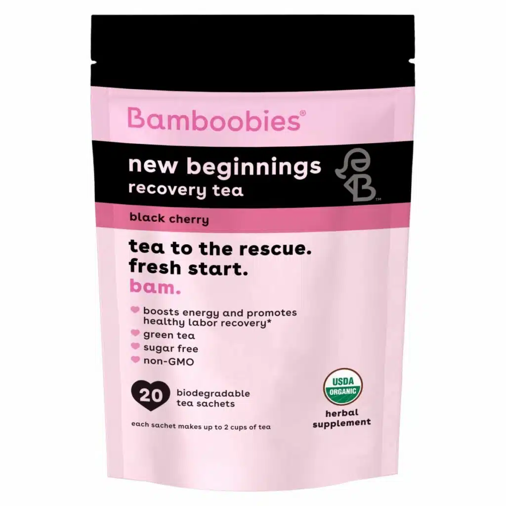 new mom recovery tea by bamboobies